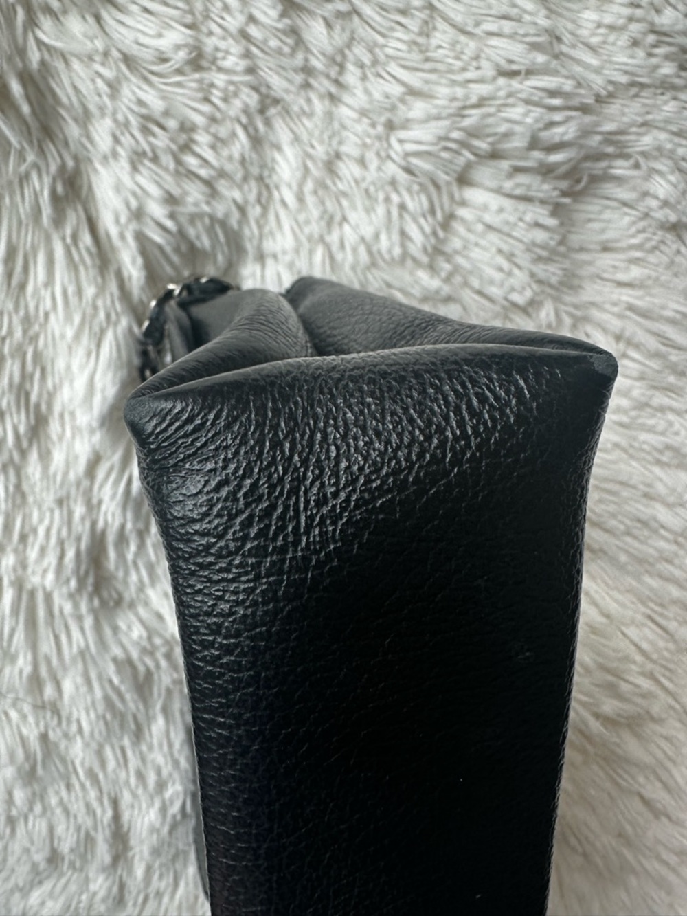 Valentino By Mario Valentino Isabelle Dollaro Black Leather Crossbody Bag - Picture 13 of 16